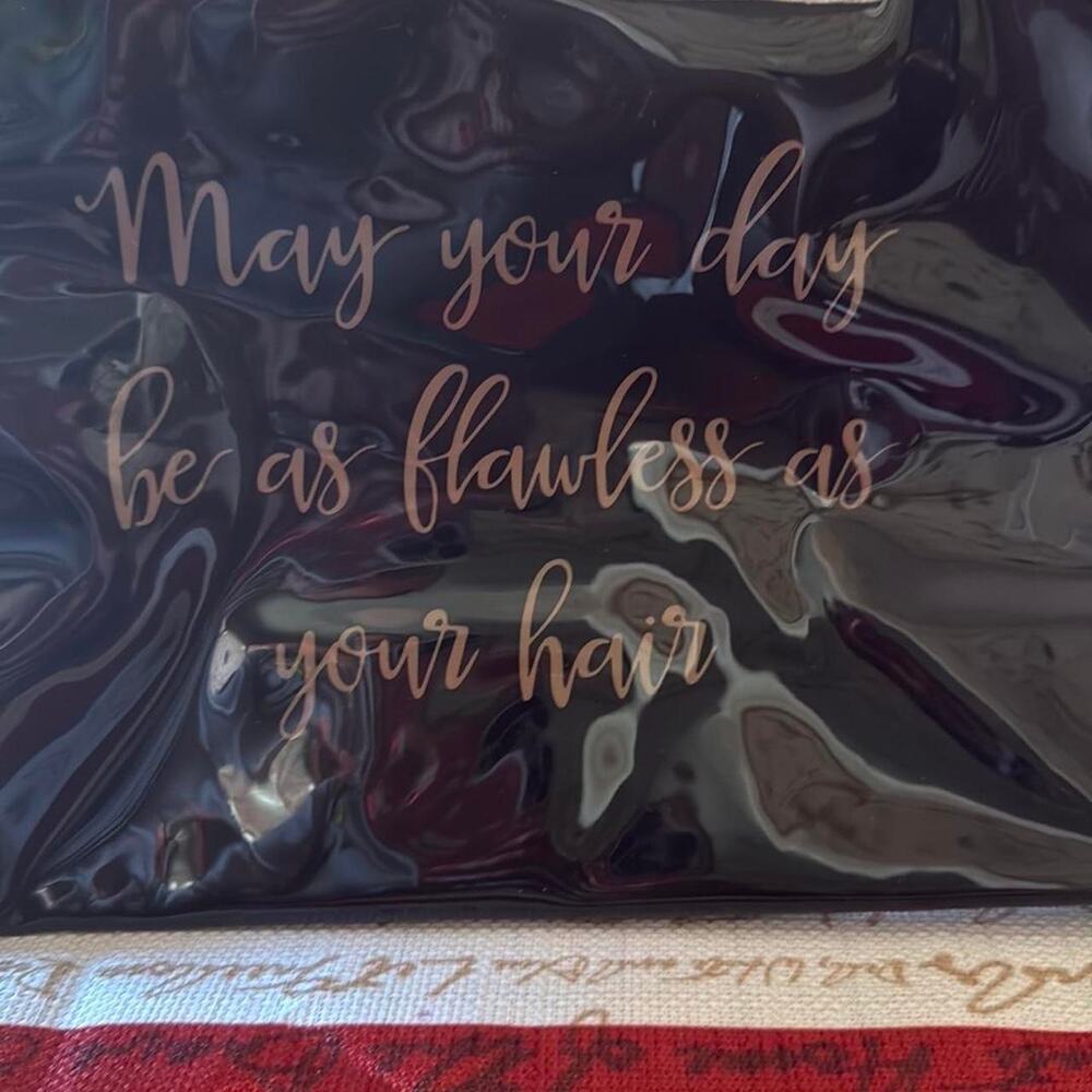 May your Day be as Flawless as your Hair Black and gold glam Tote - Picture 8 of 13